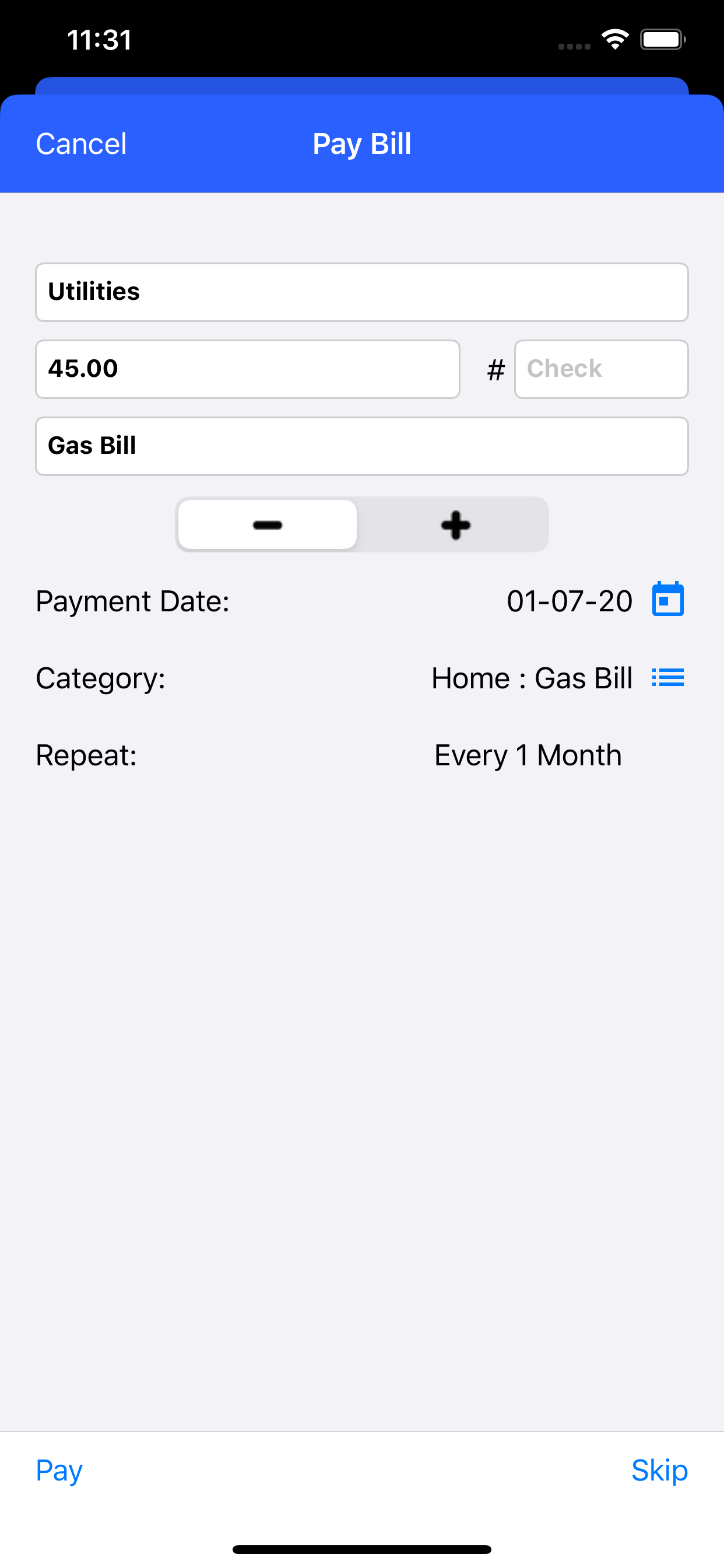 Bill Pay